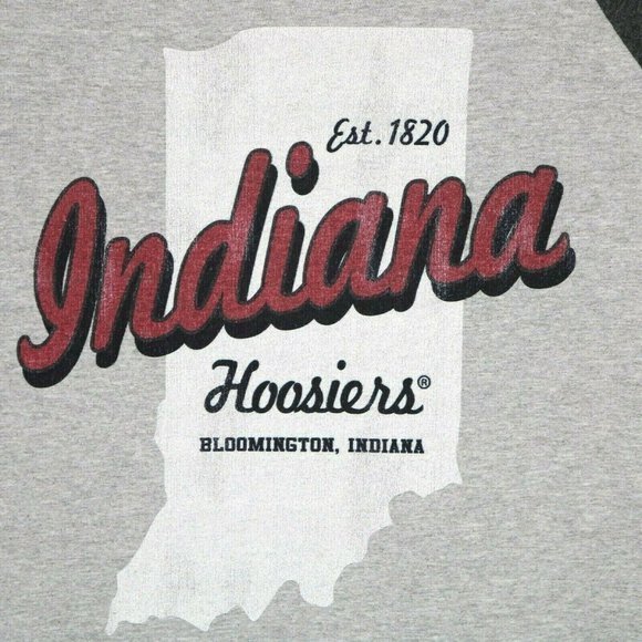 Indiana University Hoosiers Baseball Shirt T-Shirt Gray‎ M Medium - Picture 5 of 11